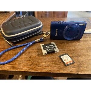Canon PowerShot ELPH 170 IS 20.0 MP 12x Optical Zoom Blue Compact Digital Camera